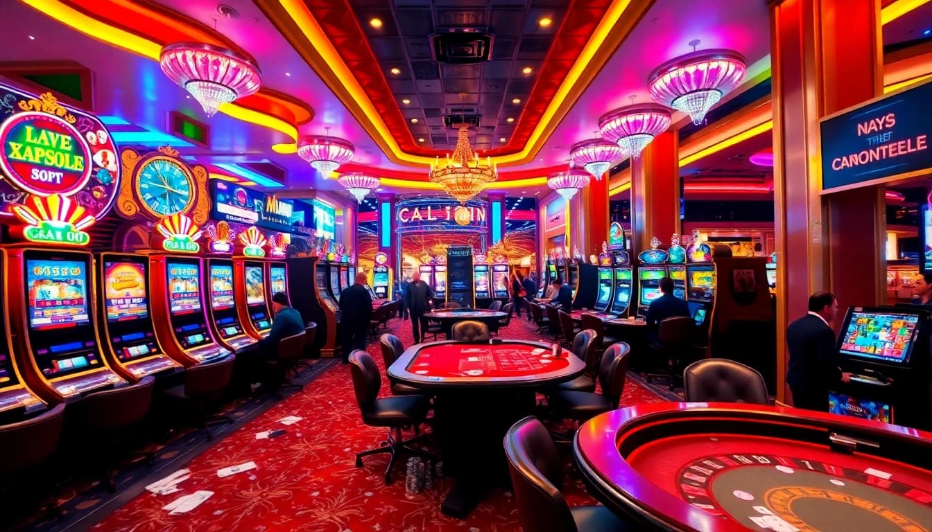 Players enjoying vibrant slot machines at 79kingvip.autos, highlighting an exciting casino atmosphere.