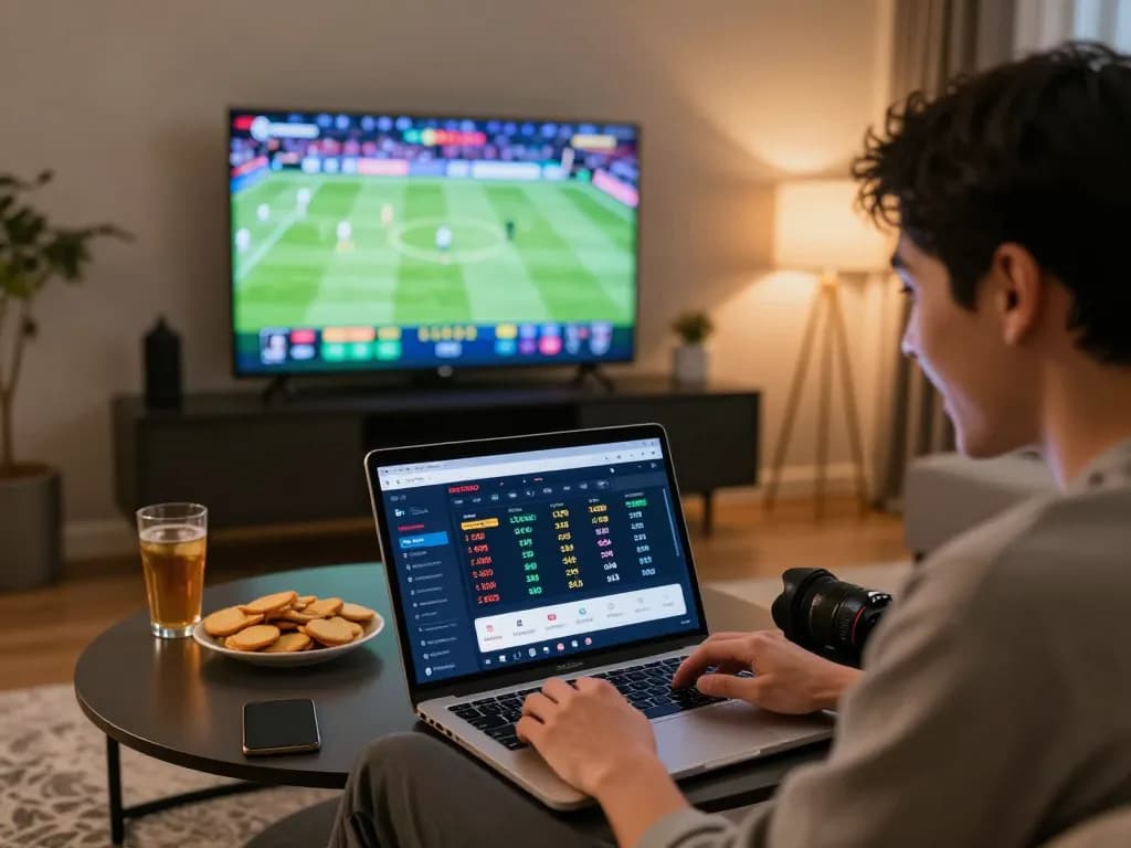 Engaging backend sports betting activity on lc88app, showcasing live odds and passionate user interaction.
