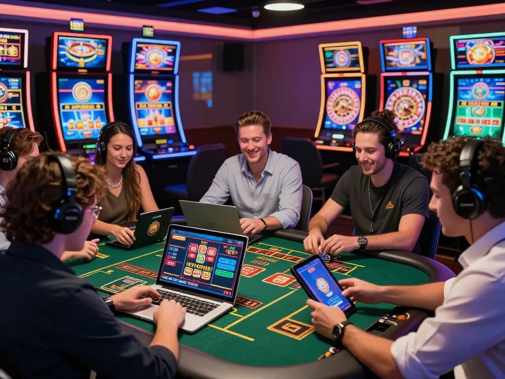 Exciting live gaming experience at sc88.casino with diverse players and modern devices.