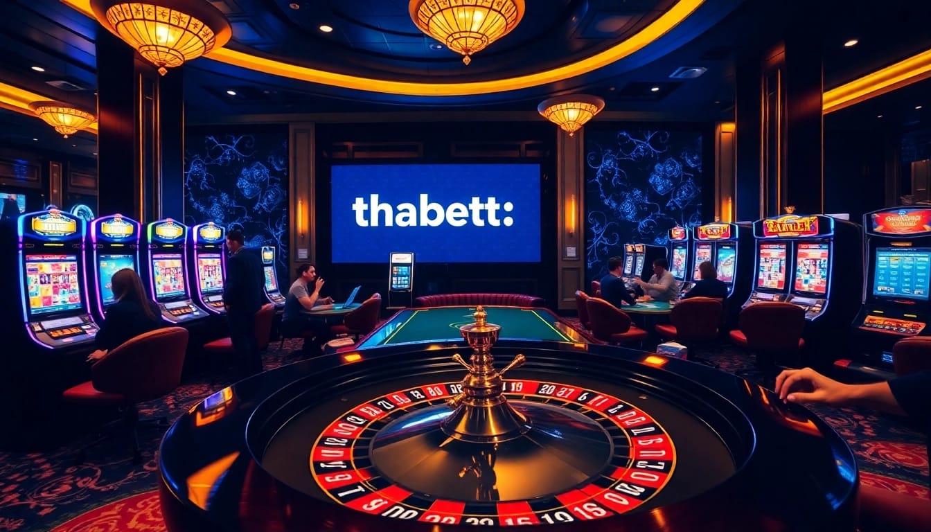 Experience the thrill of gambling at thabett.io with strategic betting and luxury casino visuals.