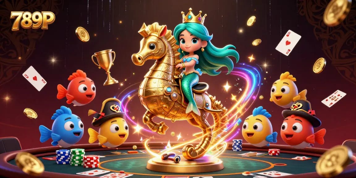 Experience the excitement of 789P with vibrant casino games like poker and 3D characters in action.