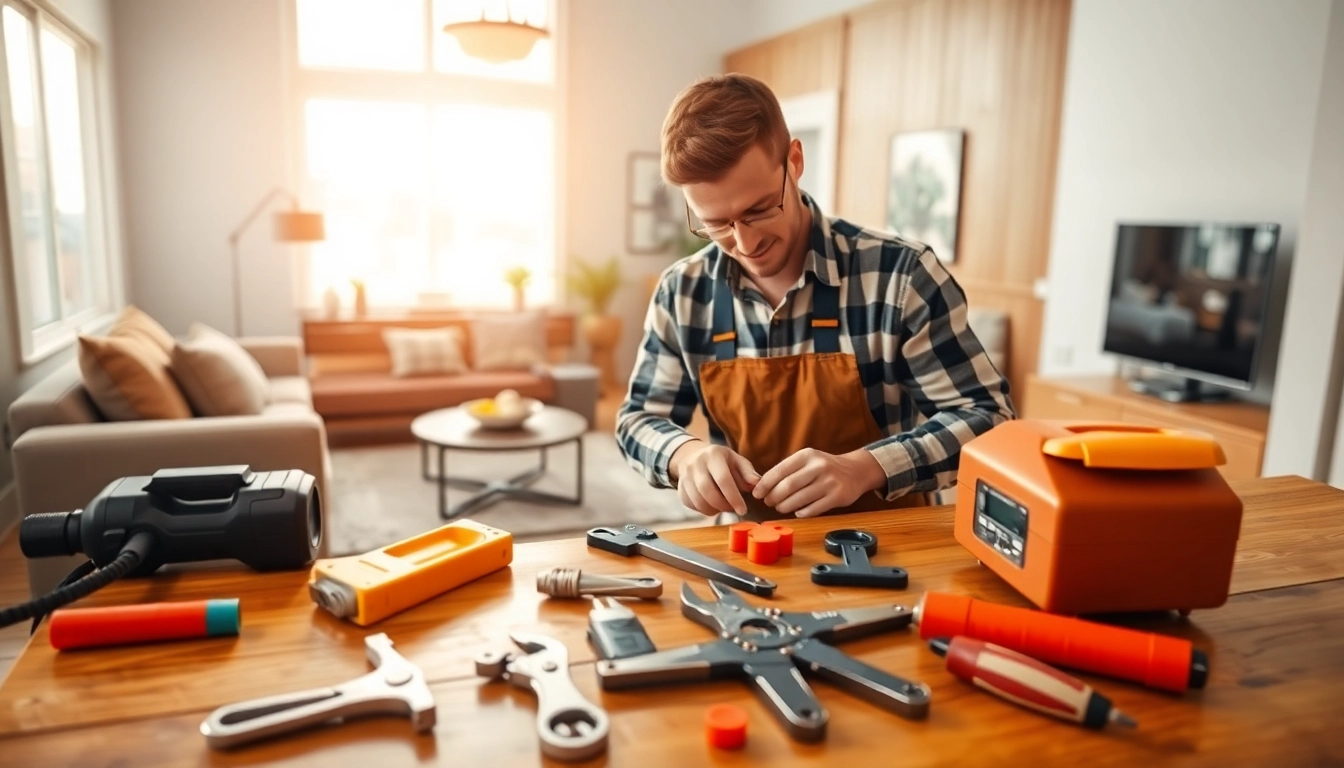 Skilled electrician vancouver troubleshooting electrical systems in a stylish home setting.
