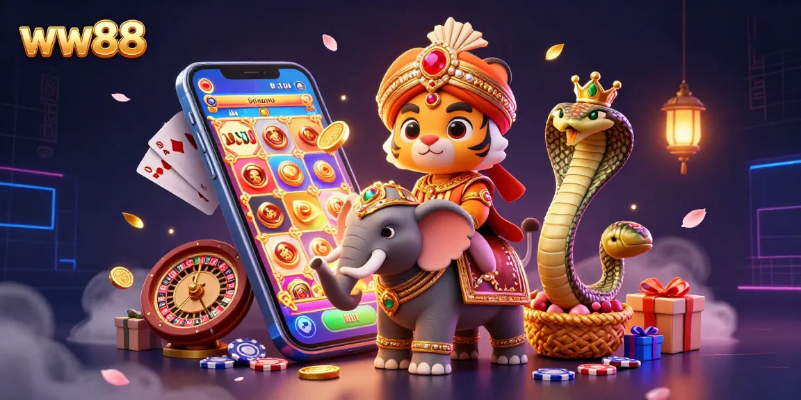 Engage in thrilling gameplay at ww88 with 3D cartoon characters and dynamic casino elements.