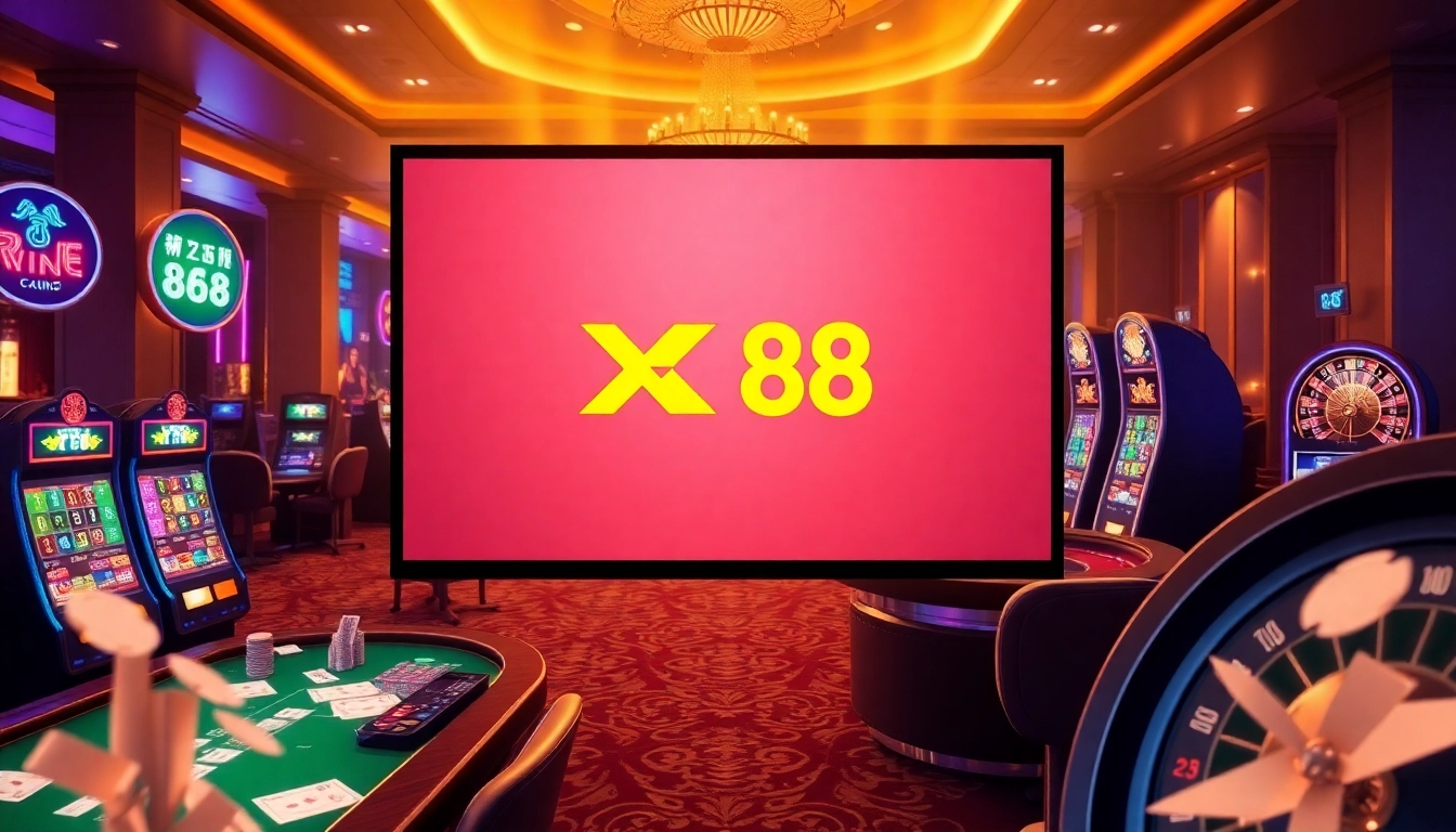 Experience the thrill of Xin 88 with vibrant casino tables and dazzling slots.