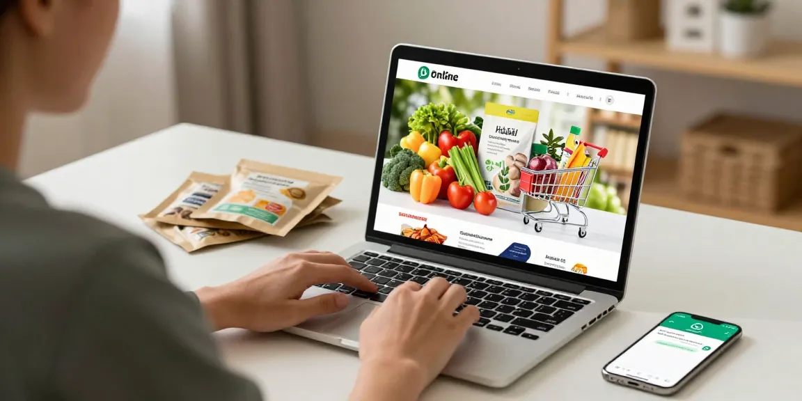 Halal grocery delivery service offering best deals on online shopping products, user-friendly e-commerce platform for buyers.