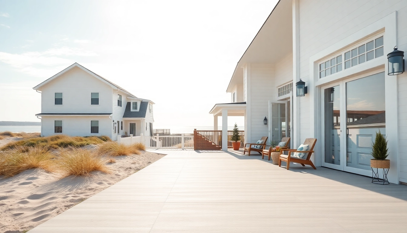 Stunning Cape Cod homes displaying elegant architecture with beach views