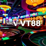 Login to VT88 for an exhilarating online gambling experience with vibrant casino visuals.